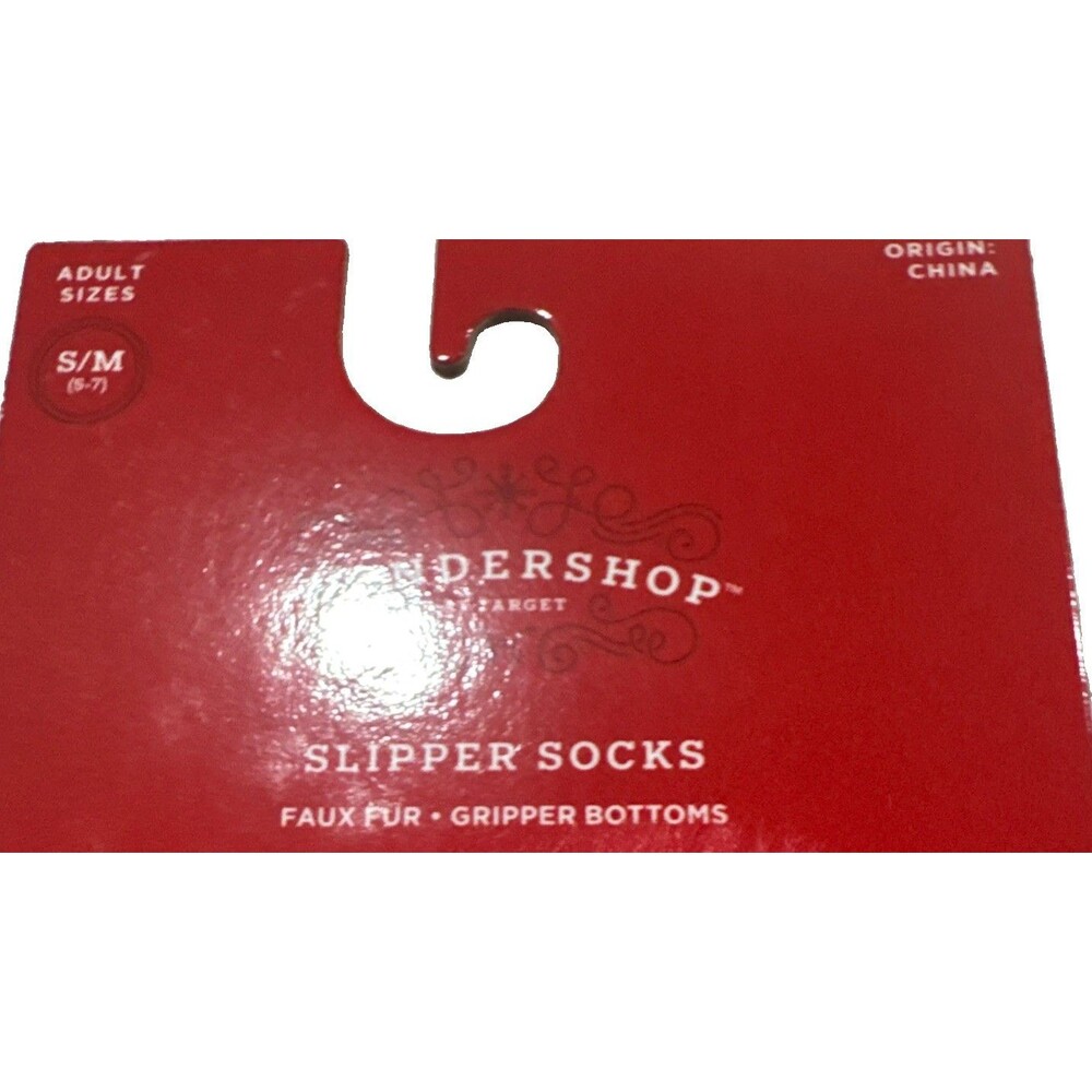 Cabin Crew Socks Slippers 1 Pair Red No Skid Bottom Size S/M (5-7) - Picture 3 of 6